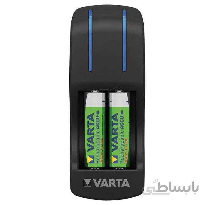 شارژر باتری قلمی و نیم قلمی چهارتایی POCKET CHARGER مارک VARTA