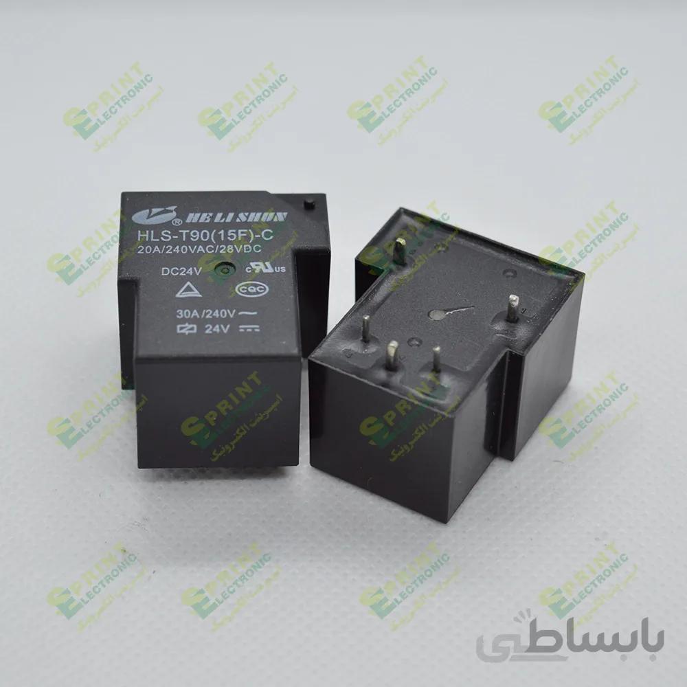 رله 24 ولت T شکل 6 پایه 30 آمپر HLS-T90(15F)-C