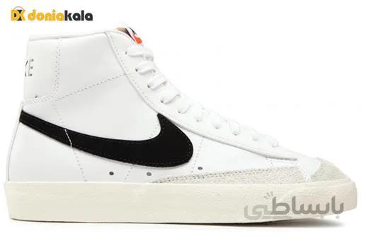 کفش کتانی نیم بوت اورجینال پیاده روی و اسپرت نایک بلیزر Nike Blazer Mid 77 CZ1055-100 ا Original hiking and sports sneakers Nike Blazer Mid 77 CZ1055-100