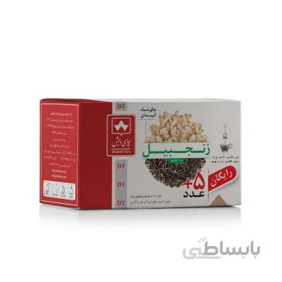 چای سیاه کیسه ای زنجبیلی دبش بسته 25 عددی