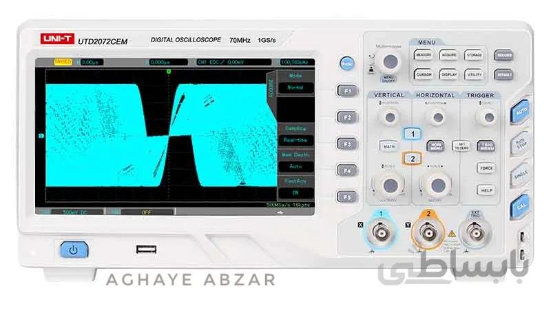 اسیلوسکوپ دیجیتال دو کانال یونیتی UNI-T UTD-2072CEM
