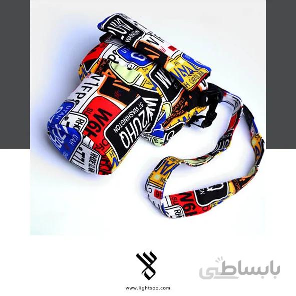 کیف دوربین همراه با بند ست (typography)