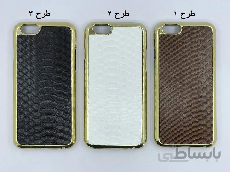 قاب موبایل لاکچری جدید Case For Apple Iphone 6 /6S رنگ سفید قهوه ای و مشکی طرح پوست ماری
