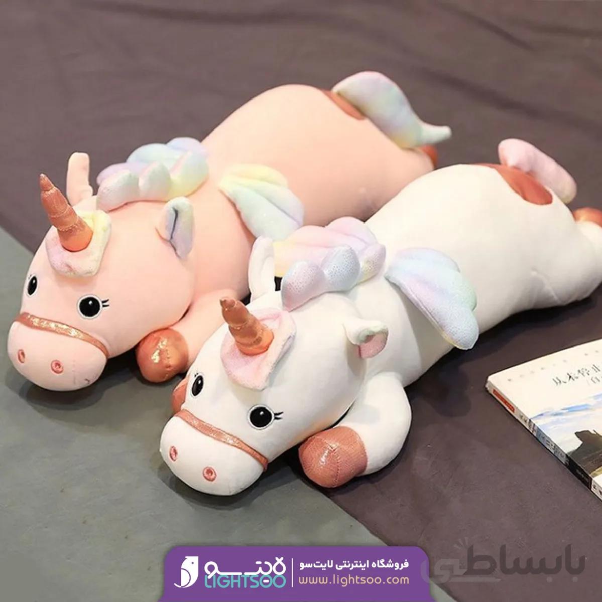 عروسک یونیکورن خوابیده بال ابری