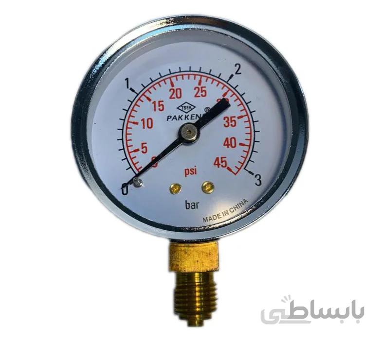 گيژ 3 بار تست گاز قطر 6 سانت