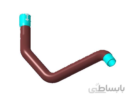 شیلنگ خروجی آب از موتور تیگو ۷