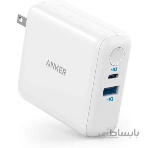 پاور بانک و شارژر دیواری انکر مدل A1624 با ظرفیت 5000 میلی آمپر ساعت ا Anker A1624 PowerCore III Fusion 5000 mAh Power Bank & Wall Charger