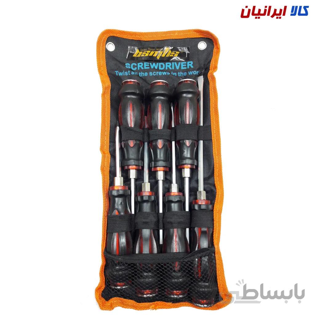 پیچ گوشتی ضربه خور 7 عددی بی اس ام ان اس