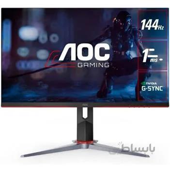 مانیتور گیمینگ AOC مدل 27G2 ا AOC 27G2 27" Frameless Gaming IPS Monitor, FHD 1080P, 1ms 144Hz, NVIDIA G-SYNC Compatible + Adaptive-Sync, Height Adjustable, 3-Year Zero Dead Pixel Guarantee, Black/Red