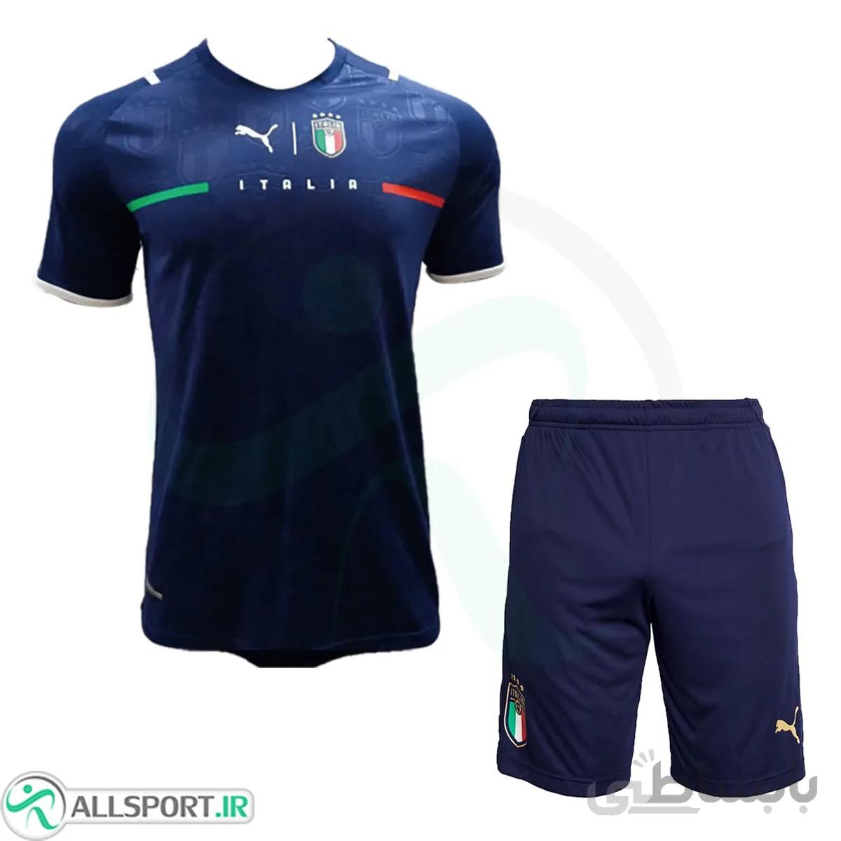 پیراهن شورت دروازه بانی تیم ملی ایتالیا Italy 2021-22 Goalkeeper Kit Shirt Short