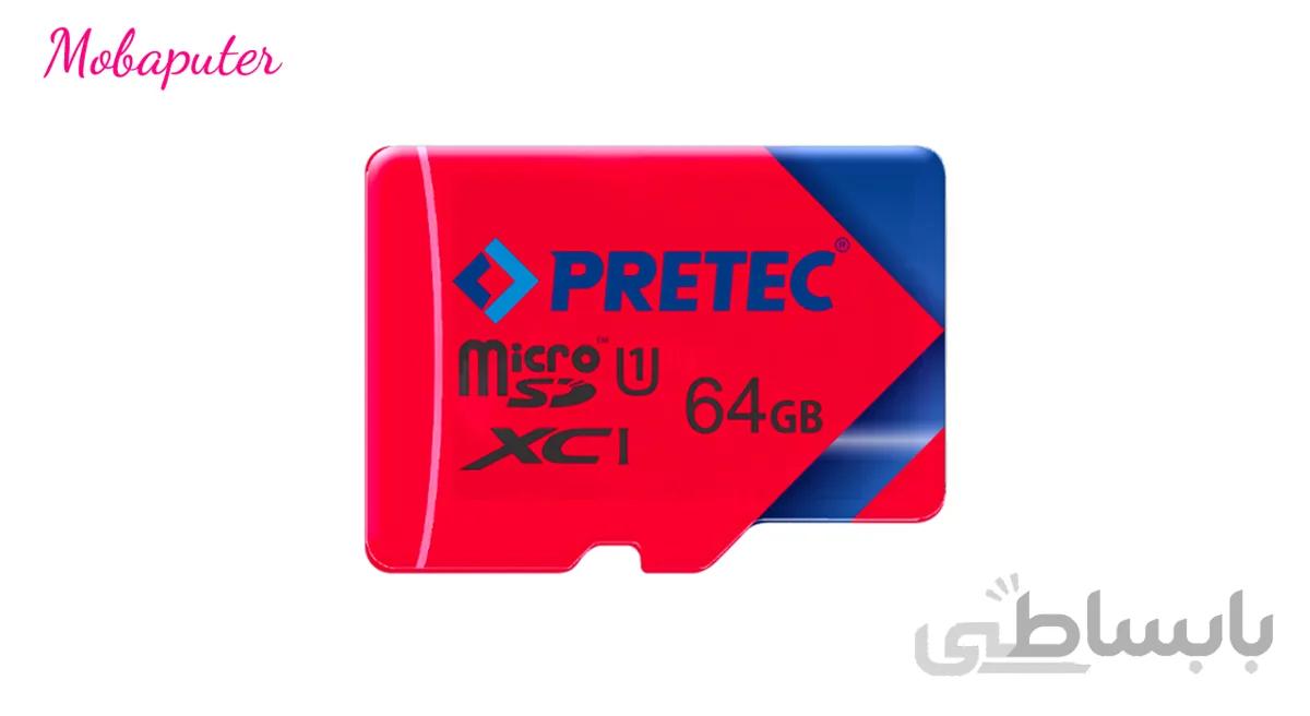 رم Pretec سرعت 100MB/s ظرفیت 64 گیگابایت