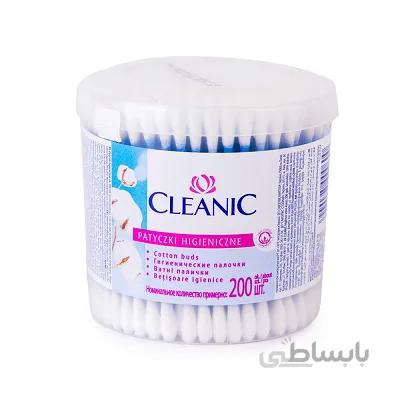 گوش پاک کن لیوانی کلینیک 200 عددی ا CLEANIC Cotton Bubs