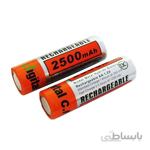 باتری قلمی قابل شارژ CFL مدل ۲۵۰۰mAh AA بسته ۲ عددی