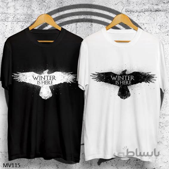 تیشرت GAME OF THRONES گیم او ترونز طرح کلاغWINTER IS HERE