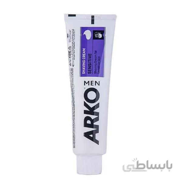 خمیر اصلاح آرکو مدل Sensitive حجم 94 میلی لیتر ا ARKO MEN Sensitive Shaving Cream 94ml کد 567370