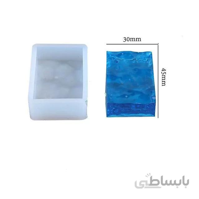 قالب سیلیکونی آویز مستطیلی موج دار کد 151