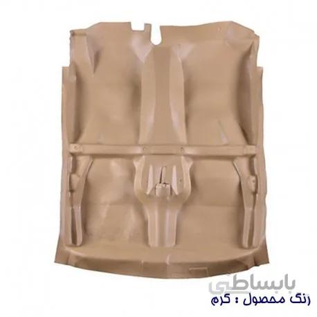 کفپوش یکپارچه چرمی اکو پژو 405 برند بابل کارپت کرم