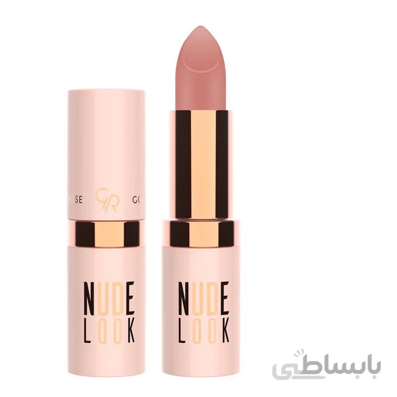 رژ لب جامد مات گلدن رز مدل Nude Look شماره 01 ا Golden Rose Nude Look Perfect Matte Lipstick No. 01