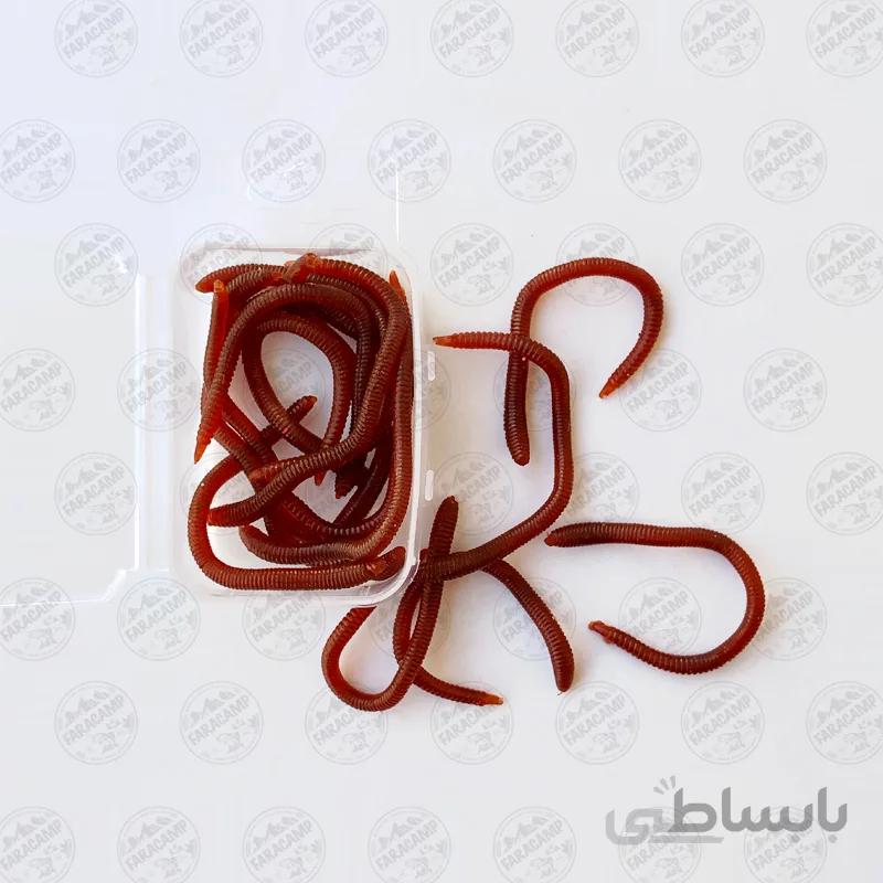کرم خاکی مصنوعی ماهیگیری بسته 15 عددی