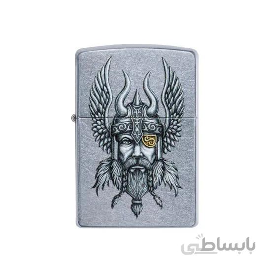 فندک زیپو مدل Zippo Viking Warrior Design کد 29871 ا Zippo Viking Warrior Design Lighter 29871