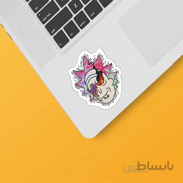 استیکر لپ تاپ طرح Rick&Morty کد ۱۳