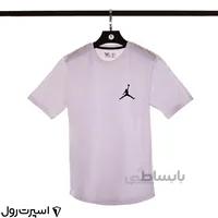 تيشرت نخي جردن يقه گرد | سفيد 411