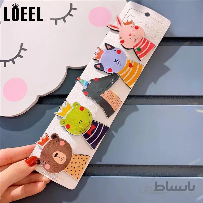 گیره مو بچه گانه فانتزی مجموعه 5 عددی