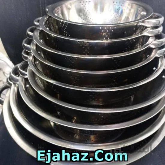 آبکش استیل 9 پارچه دسته دار