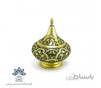 شکلات خوری قلمزنی پایه کوتاه سیاه قلم