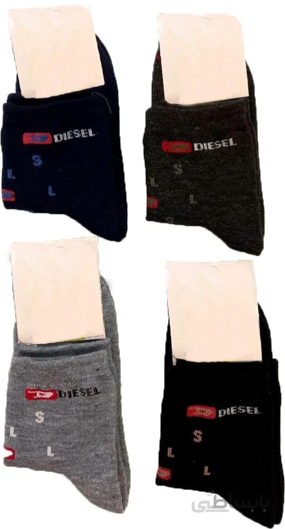 جوراب نیم ساق طرح Diesel کد 193 خاکستری