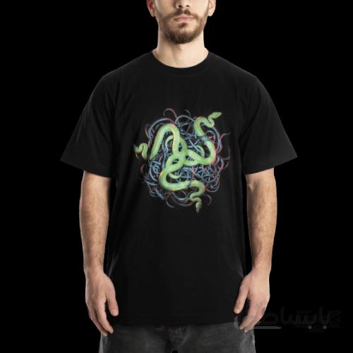 تیشرت گیمینگ ریزر مدل Snake PIT ا Razer Gaming T-Shirt Snake PIT