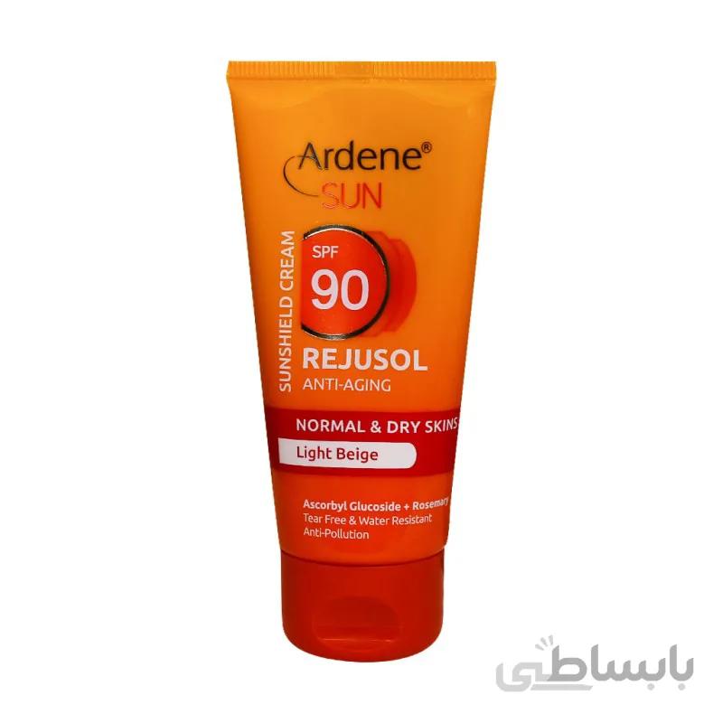 کرم ضد آفتاب رنگی SPF90 آردن مناسب پوست معمولی و خشک 50 گرم ا Ardene Total Sunblock Tinted Cream SPF90 50 g