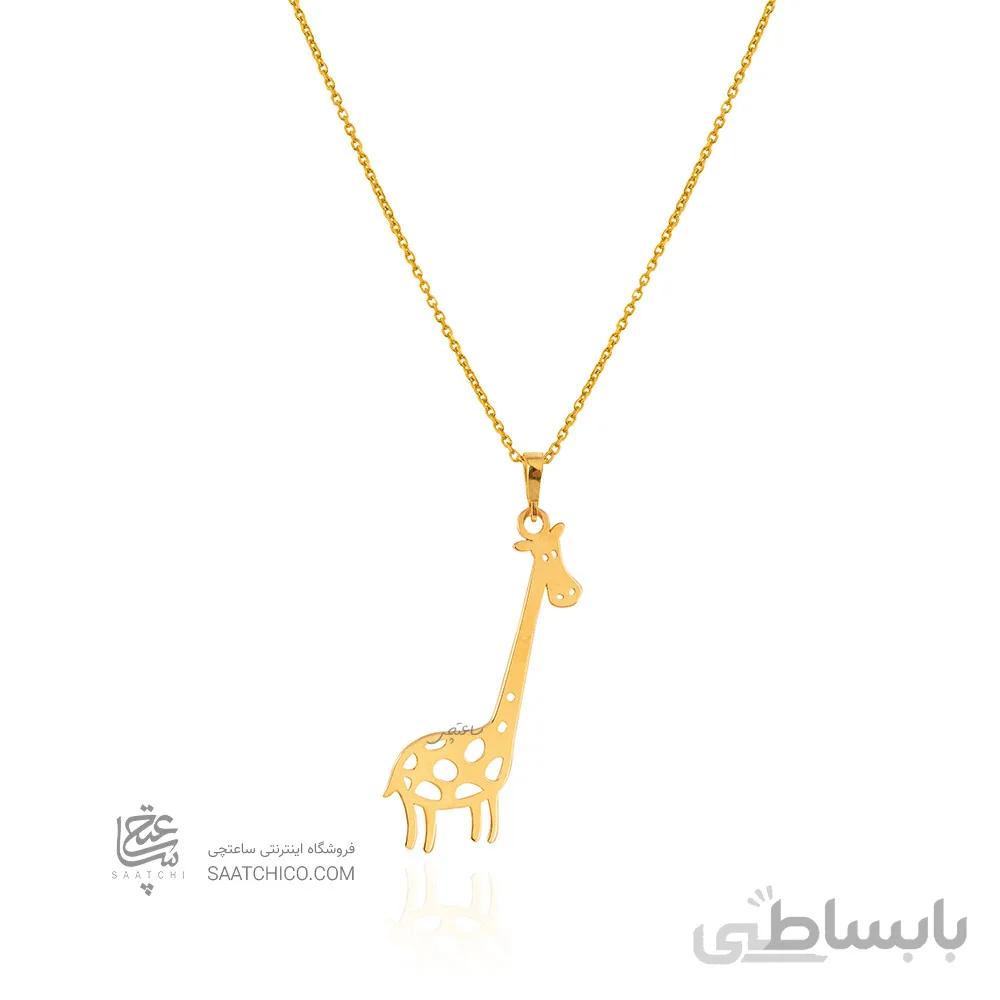 آویز طلا کودک طرح زرافه کد KP630
