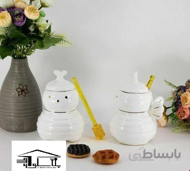 عسل خوری سرامیکی زنبوری