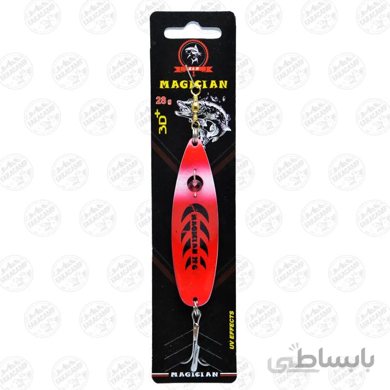 طعمه قاشقک ماهیگیری قرمز مجیکن 28 گرمی یووی سه بعدی G3