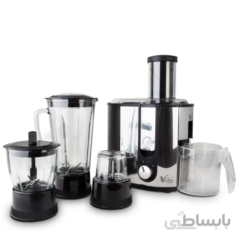 آبمیوه گیری 4 کاره استیل ویداس مدل VIR-3613 ا Vidas VIR-3613 Juicer