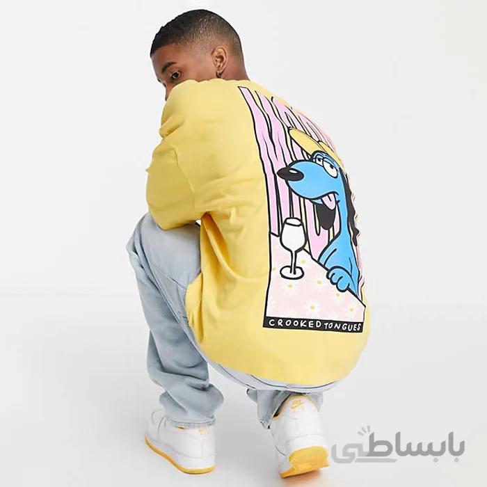 تی شرت مردانه فانتزی crooked tongues
