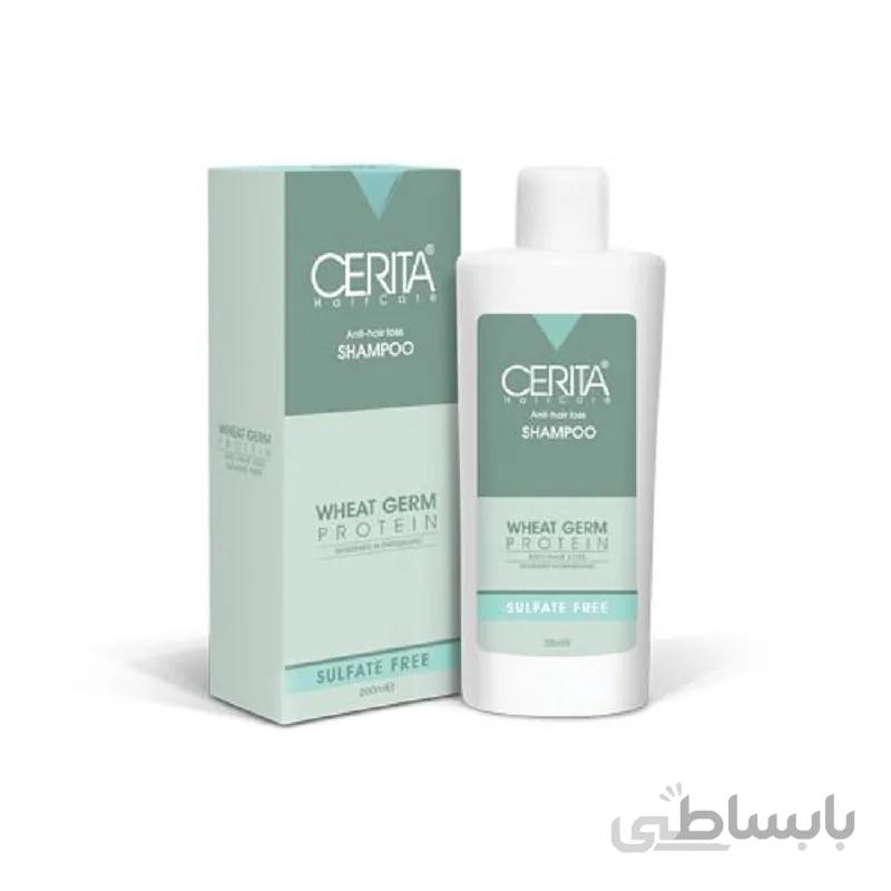 شامپو جوانه گندم سریتا مدل فاقد سولفات حجم 200mL