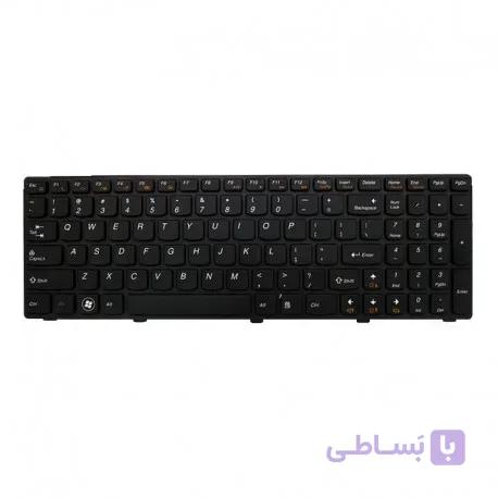 کیبورد لپ تاپ لنوو Lenovo IdeaPad G570 Laptop Keyboard مشکی-با فریم