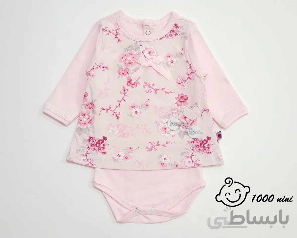 زیر دکمه ای آستین بلند رز بیبی دی rose