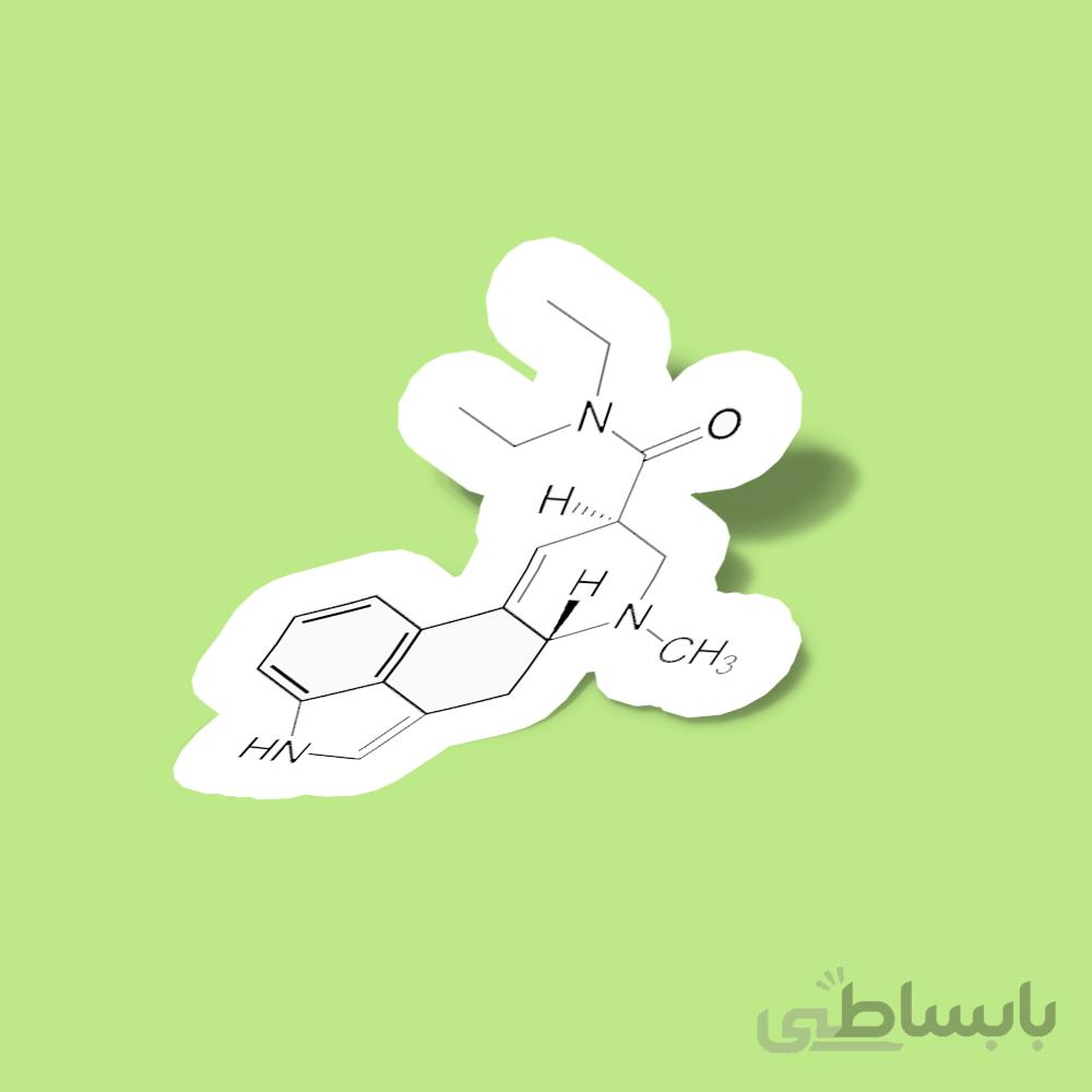 استیکر LSD Molecule