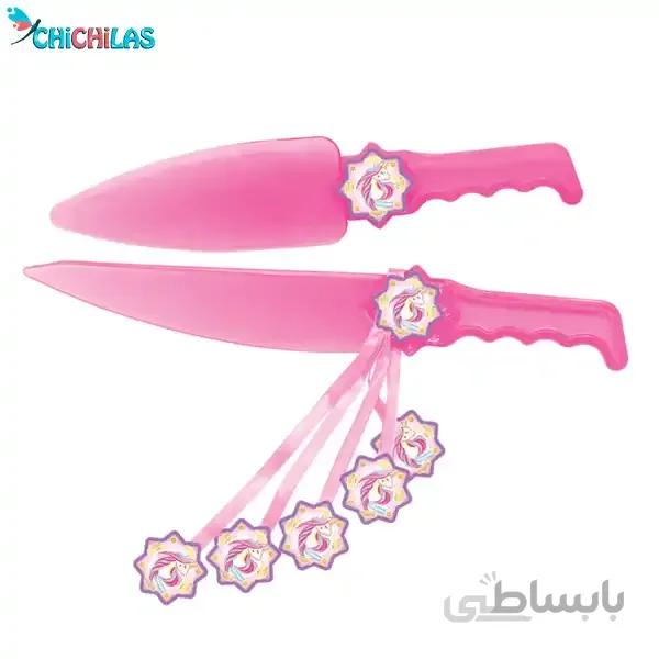 کارد و کفگیر کیک تم تولد تک شاخ