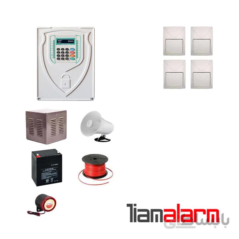 پکیج دزدگیر اماکن باسیم مدل فورنت سیم کارتی و تلفنیB500F4