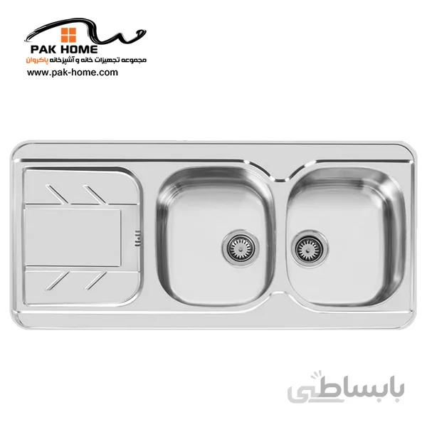 سینک ظرفشویی توکار کد 156 اخوان ا AKHAVAN