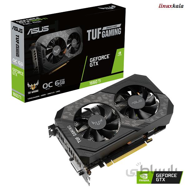کارت گرافیک ایسوس مدل TUF-GTX1660TI-OC 6G-GAMING