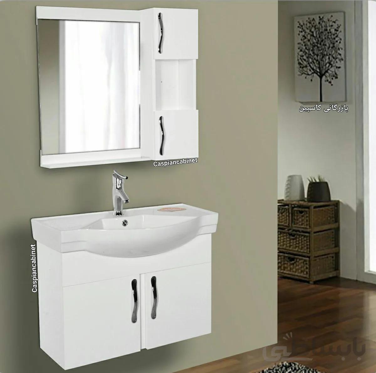 روشویی کابینت دار لیندا دیواری75 سانت ا روشویی کابینت دار لیندا دیواری75 سانت