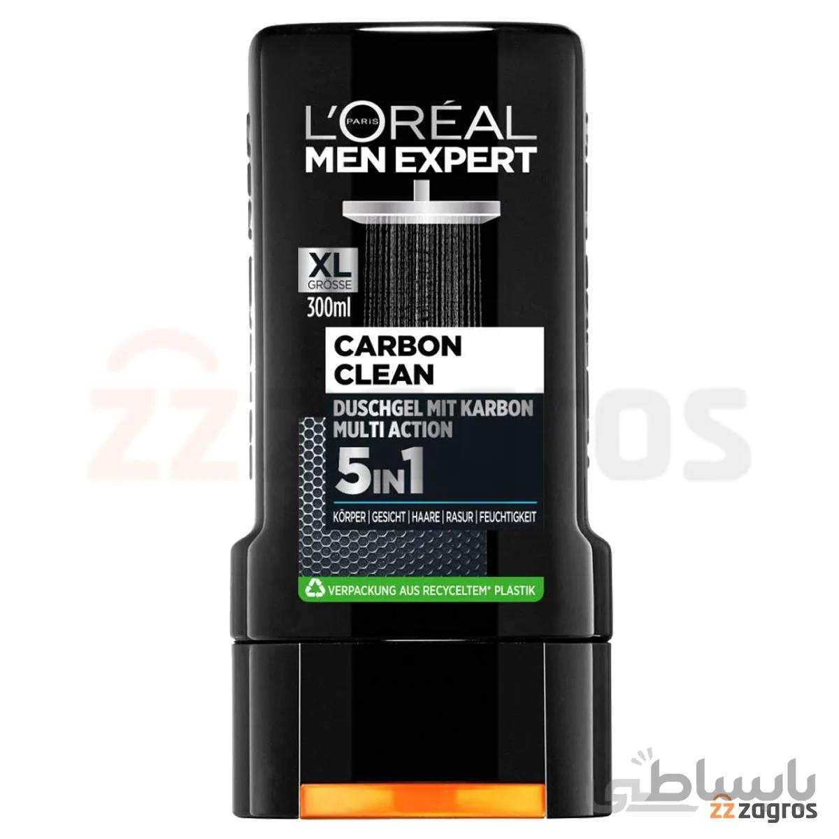 شامپو سر و بدن مردانه لورآل مدل TOTAL CLEAN حجم 300 میل