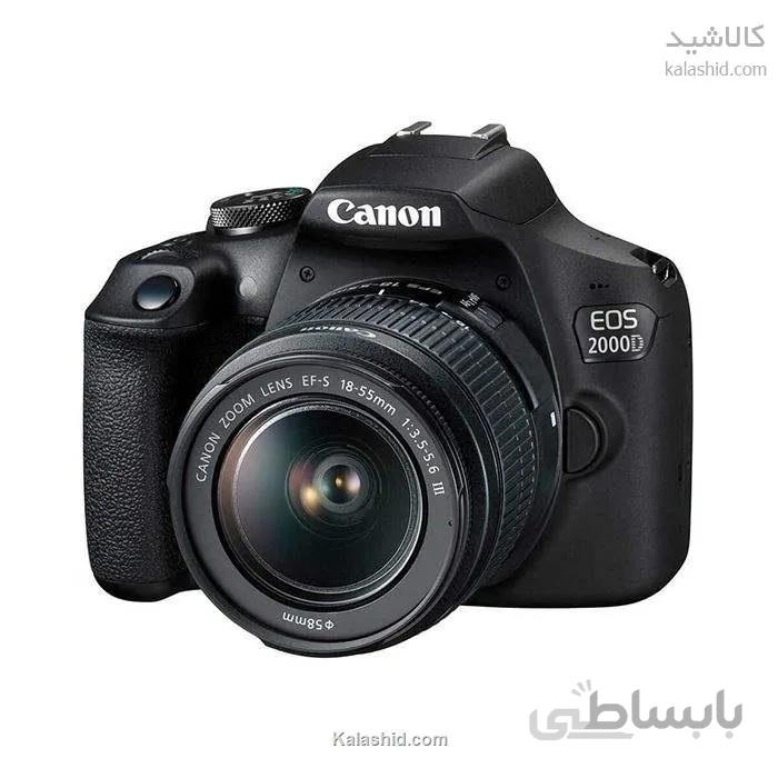 Digital Camera Canon EOS 2000D 18-55mm DC III ا دوربین دیجیتال کانن EOS 2000D با لنز 18-55 میلی‌متر DC III