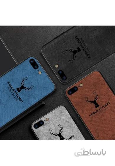 قاب و بک کاور گوشی مدل ردمی 6A شیائومی طرح گوزنی | Xiaomi Redmi 6A Cloth Texture Silicone Deer Case Cover