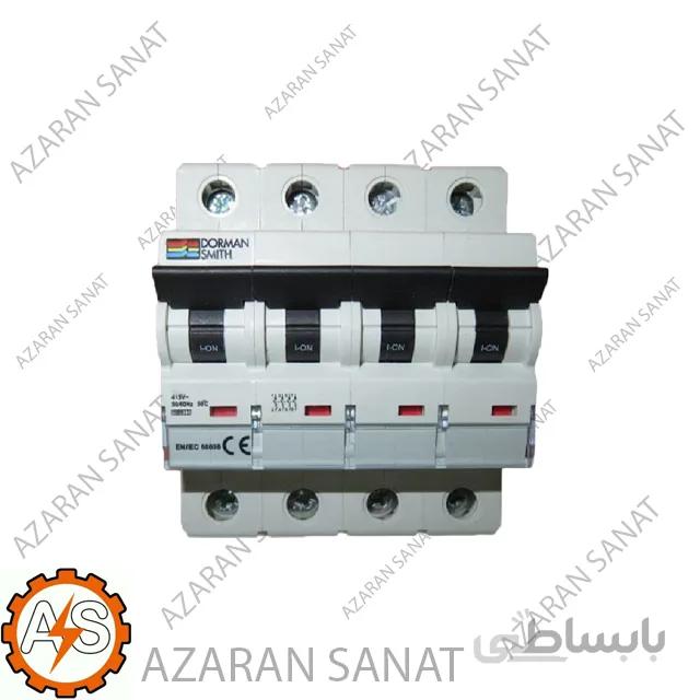 کلید مینیاتوری دورمن اسمیت – چهار پل 32 آمپر تیپ B – مدل MT4PB32
